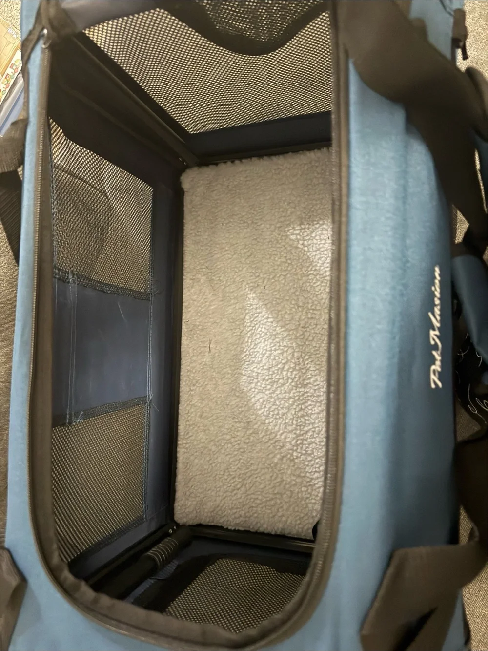 Blue Soft-Sided Small Pet Carrier